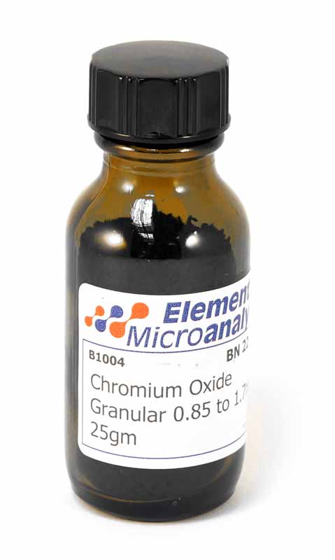 Chromium Oxide Granular 0.85 to 1.7mm  25g